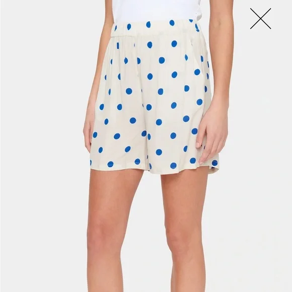 SAINT TROPEZ UDELIA SHORTS Ice Big Dots Size XS NWT - Picture 2 of 6